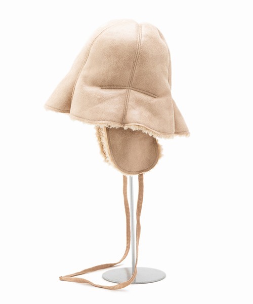 Casselini(キャセリーニ)の「Casselini(キャセリーニ)イヤマフ付きチューリップハット(ハット・レディース・ブラック/イエロー/ベージュ・FREE)」の5枚目の写真