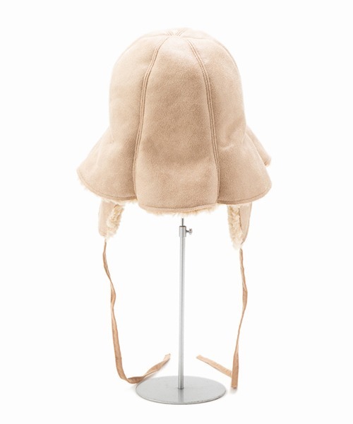 Casselini(キャセリーニ)の「Casselini(キャセリーニ)イヤマフ付きチューリップハット(ハット・レディース・ブラック/イエロー/ベージュ・FREE)」の6枚目の写真