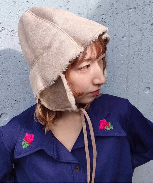 Casselini(キャセリーニ)の「Casselini(キャセリーニ)イヤマフ付きチューリップハット(ハット・レディース・ブラック/イエロー/ベージュ・FREE)」の15枚目の写真