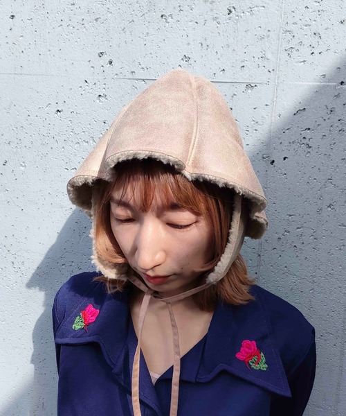 Casselini(キャセリーニ)の「Casselini(キャセリーニ)イヤマフ付きチューリップハット(ハット・レディース・ブラック/イエロー/ベージュ・FREE)」の19枚目の写真