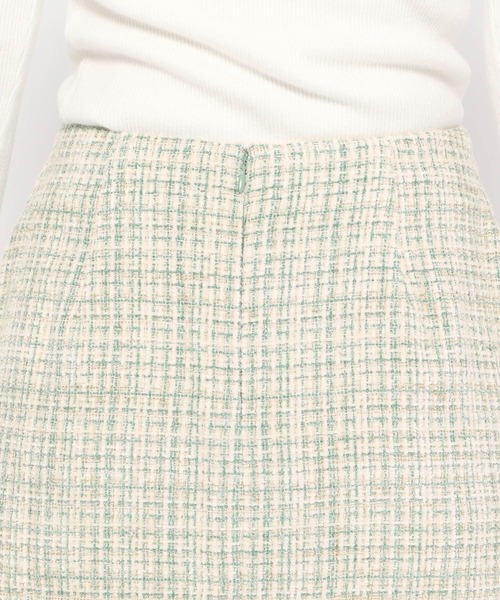 Love,Bonito(ラブボニート)の「レイン ツイード ミニスカート(スカート・レディース・ブラック/グリーン・LARGE/MEDIUM/SMALL/X-SMALL)」の15枚目の写真