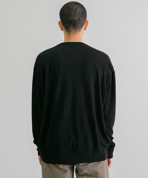 gicipi(ジチピ)の「GICIPI CINGHIALE(カーディガン/ボレロ・メンズ・ブラック/ネイビー・4/5)」の8枚目の写真