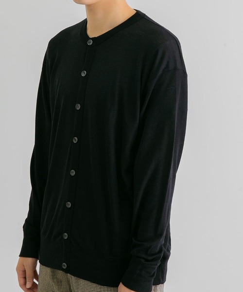 gicipi(ジチピ)の「GICIPI CINGHIALE(カーディガン/ボレロ・メンズ・ブラック/ネイビー・4/5)」の7枚目の写真