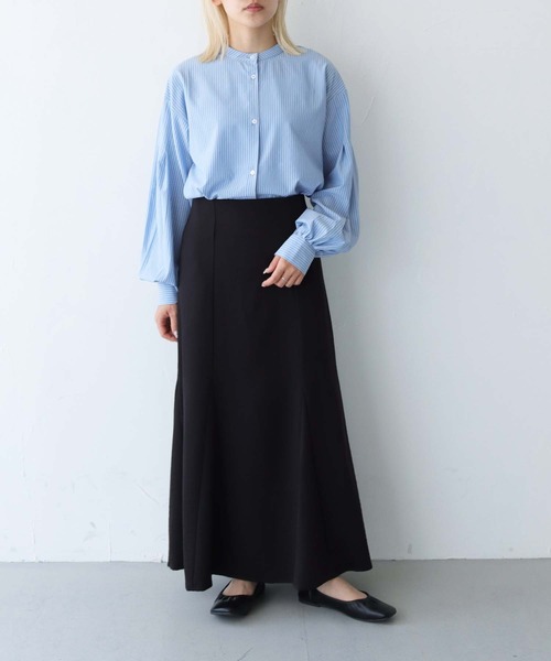 vingtrois（バントロア）の「【Vingtrois】ストライプタックボリュームブラウス（シャツ/ブラウス・レディース・イエロー/ネイビー/ピンク/オフホワイト/サックスブルー・M）」の20枚目の写真