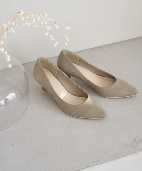 ROPE' PICNIC(ロペピクニック)の「リサイクルフェイクスエードプレーンパンプス(パンプス・レディース・ブルー系その他5/ブラック/ベージュ・23.0cm/23.5cm/24.0cm/24.5cm/22.5cm)」の1枚目の写真