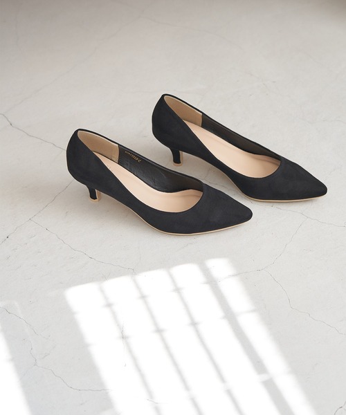 ROPE' PICNIC(ロペピクニック)の「リサイクルフェイクスエードプレーンパンプス(パンプス・レディース・ブルー系その他5/ブラック/ベージュ・23.0cm/23.5cm/24.0cm/24.5cm/22.5cm)」の2枚目の写真