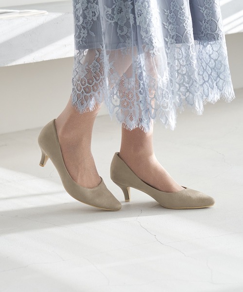 ROPE' PICNIC(ロペピクニック)の「リサイクルフェイクスエードプレーンパンプス(パンプス・レディース・ブルー系その他5/ブラック/ベージュ・23.0cm/23.5cm/24.0cm/24.5cm/22.5cm)」の8枚目の写真