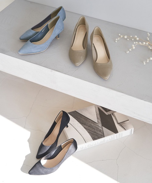 ROPE' PICNIC(ロペピクニック)の「リサイクルフェイクスエードプレーンパンプス(パンプス・レディース・ブルー系その他5/ブラック/ベージュ・23.0cm/23.5cm/24.0cm/24.5cm/22.5cm)」の15枚目の写真