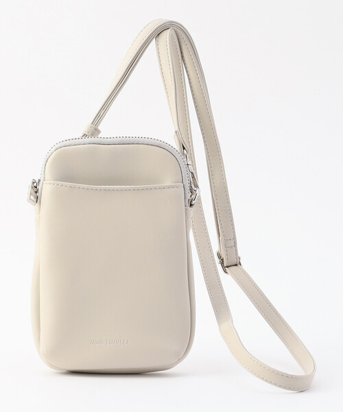 MONO　COMME CA（モノコムサ）の「ミニショルダー（ショルダーバッグ・レディース・ブラック/ホワイト/グレイッシュベージュ/モカ/シルバー/ライトイエロー・FREE）」の21枚目の写真