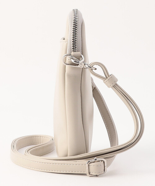 MONO　COMME CA（モノコムサ）の「ミニショルダー（ショルダーバッグ・レディース・ブラック/ホワイト/グレイッシュベージュ/モカ/シルバー/ライトイエロー・FREE）」の19枚目の写真