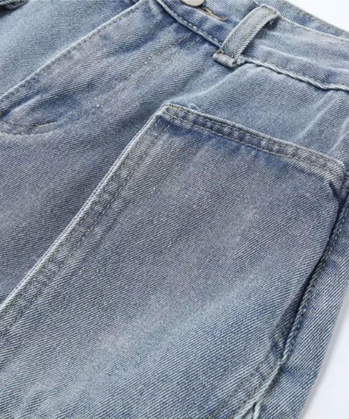 VIBGYOR（ヴィブジョー）の「膝魅せ''2WAY''デニムパンツ(TS)（デニムパンツ・レディース・ブラック/ブルー・MEDIUM/LARGE/X-LARGE）」の20枚目の写真