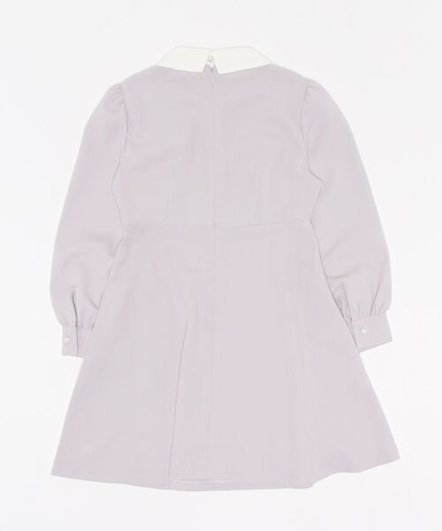 PINKHUNT（ピンクハント）の「PINKHUNT ホワイトカラー リボン付き ワンピース 7906K（ワンピース・キッズ・アッシュグレー/パープル・130cm/150cm/140cm/160cm/120cm）」の3枚目の写真