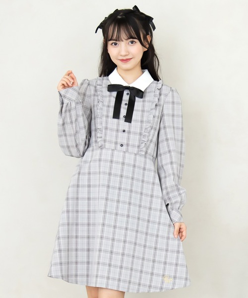 タグ付き♡tutuHA♡ボンボンワンピース♡ピンク×白【リボン20個付き】 タグ付き♡tutuHA♡ボンボンワンピース♡ピンク×白【リボン20個