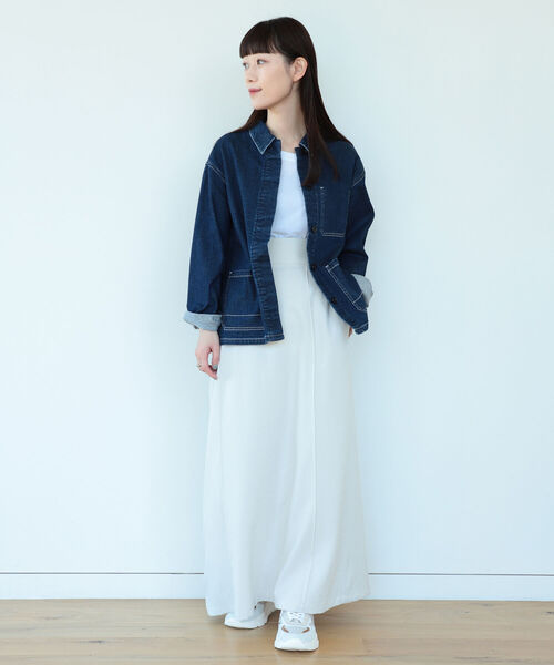 Demi-Luxe BEAMS(デミルクス ビームス)の「Demi-Luxe BEAMS / ストレッチ デニムジャケット(デニムジャケット・レディース・インディゴブルー・36/38)」の8枚目の写真