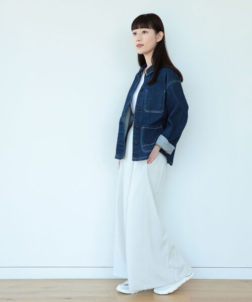 Demi-Luxe BEAMS(デミルクス ビームス)の「Demi-Luxe BEAMS / ストレッチ デニムジャケット(デニムジャケット・レディース・インディゴブルー・36/38)」の16枚目の写真