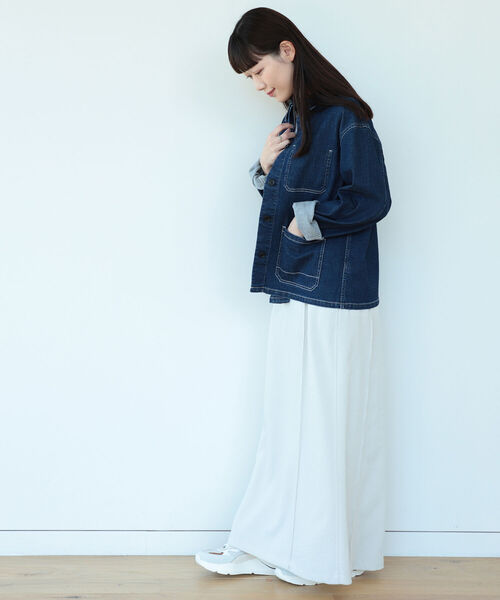 Demi-Luxe BEAMS(デミルクス ビームス)の「Demi-Luxe BEAMS / ストレッチ デニムジャケット(デニムジャケット・レディース・インディゴブルー・36/38)」の14枚目の写真