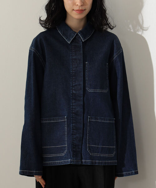 Demi-Luxe BEAMS(デミルクス ビームス)の「Demi-Luxe BEAMS / ストレッチ デニムジャケット(デニムジャケット・レディース・インディゴブルー・36/38)」の10枚目の写真