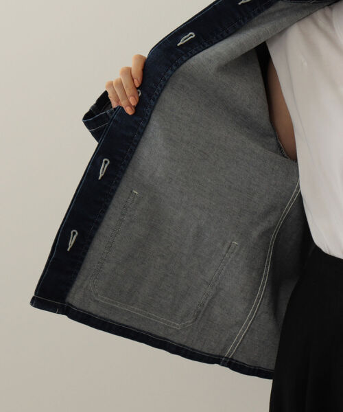 Demi-Luxe BEAMS(デミルクス ビームス)の「Demi-Luxe BEAMS / ストレッチ デニムジャケット(デニムジャケット・レディース・インディゴブルー・36/38)」の19枚目の写真