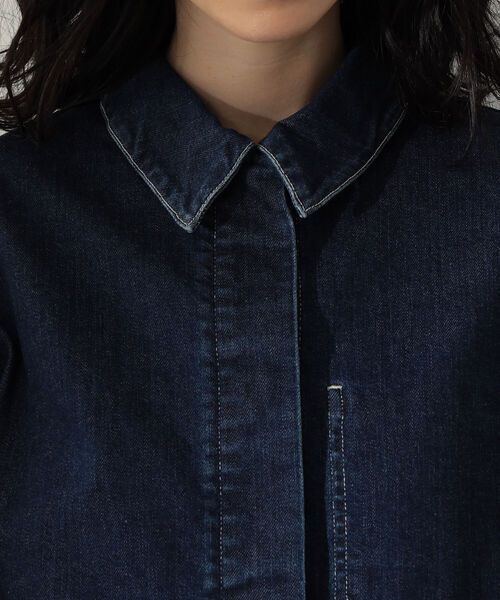 Demi-Luxe BEAMS(デミルクス ビームス)の「Demi-Luxe BEAMS / ストレッチ デニムジャケット(デニムジャケット・レディース・インディゴブルー・36/38)」の20枚目の写真