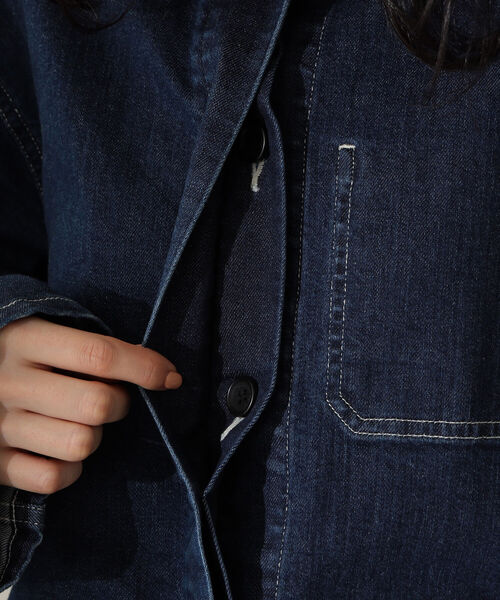 Demi-Luxe BEAMS(デミルクス ビームス)の「Demi-Luxe BEAMS / ストレッチ デニムジャケット(デニムジャケット・レディース・インディゴブルー・36/38)」の22枚目の写真