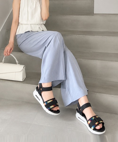 coca(ANDEX shoes product)(コカ)の「coca / 厚底ベルクロ スポーツサンダル(サンダル・レディース・ブラック/ブラック系その他・SMALL/MEDIUM/LARGE)」の14枚目の写真