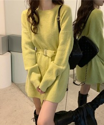 ベルト付きチュニック