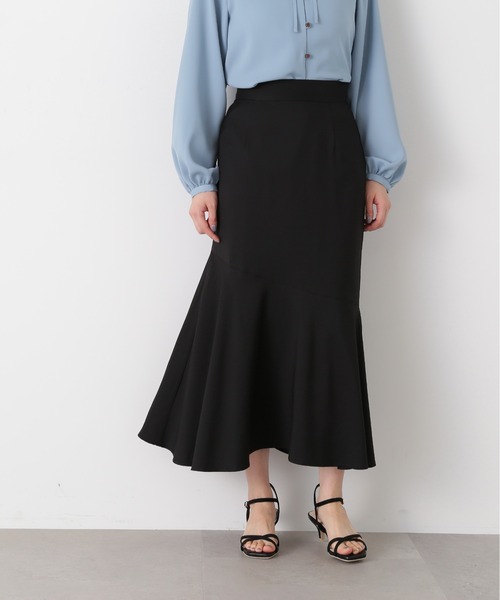 N.（N. Natural Beauty Basic）（エヌエヌナチュラルビューティーベーシック）の「【S Size Line】◆アシンメトリーマーメイドスカート（スカート・レディース・ブラック/グレー/ブルー/ドット・SMALL/MEDIUM）」の2枚目の写真