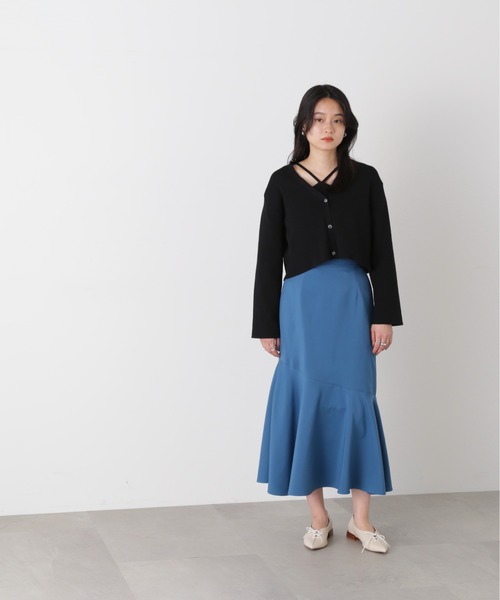 N.（N. Natural Beauty Basic）（エヌエヌナチュラルビューティーベーシック）の「【S Size Line】◆アシンメトリーマーメイドスカート（スカート・レディース・ブラック/グレー/ブルー/ドット・SMALL/MEDIUM）」の12枚目の写真