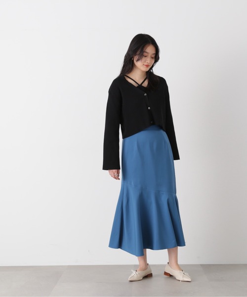 N.（N. Natural Beauty Basic）（エヌエヌナチュラルビューティーベーシック）の「【S Size Line】◆アシンメトリーマーメイドスカート（スカート・レディース・ブラック/グレー/ブルー/ドット・SMALL/MEDIUM）」の15枚目の写真