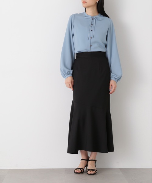 N.（N. Natural Beauty Basic）（エヌエヌナチュラルビューティーベーシック）の「【S Size Line】◆アシンメトリーマーメイドスカート（スカート・レディース・ブラック/グレー/ブルー/ドット・SMALL/MEDIUM）」の22枚目の写真