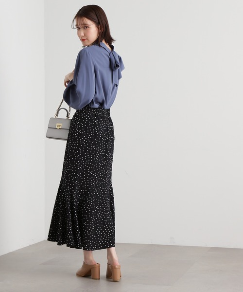 N.（N. Natural Beauty Basic）（エヌエヌナチュラルビューティーベーシック）の「【S Size Line】◆アシンメトリーマーメイドスカート（スカート・レディース・ブラック/グレー/ブルー/ドット・SMALL/MEDIUM）」の20枚目の写真