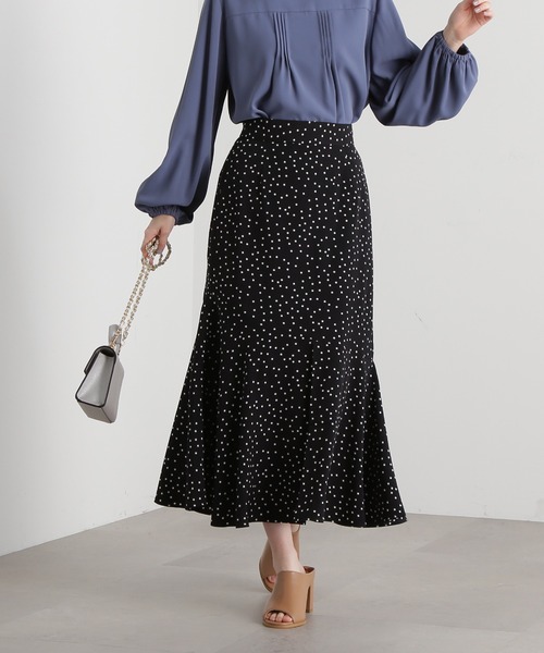 N.（N. Natural Beauty Basic）（エヌエヌナチュラルビューティーベーシック）の「【S Size Line】◆アシンメトリーマーメイドスカート（スカート・レディース・ブラック/グレー/ブルー/ドット・SMALL/MEDIUM）」の21枚目の写真