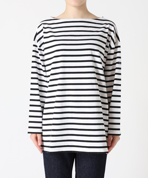 LEMINOR（ルミノール）の「《別注》【Leminor/ルミノア】For Lessage バスクシャツ：カットソー（Tシャツ/カットソー・レディース・ブラック/グリーン・3）」の16枚目の写真