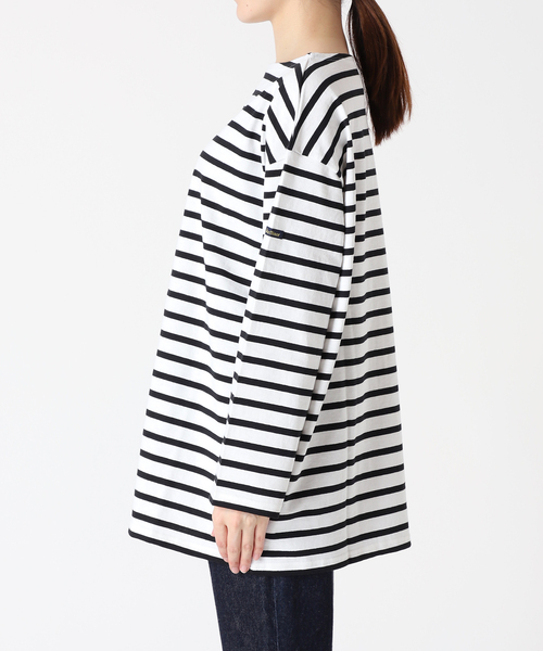 LEMINOR（ルミノール）の「《別注》【Leminor/ルミノア】For Lessage バスクシャツ：カットソー（Tシャツ/カットソー・レディース・ブラック/グリーン・3）」の19枚目の写真