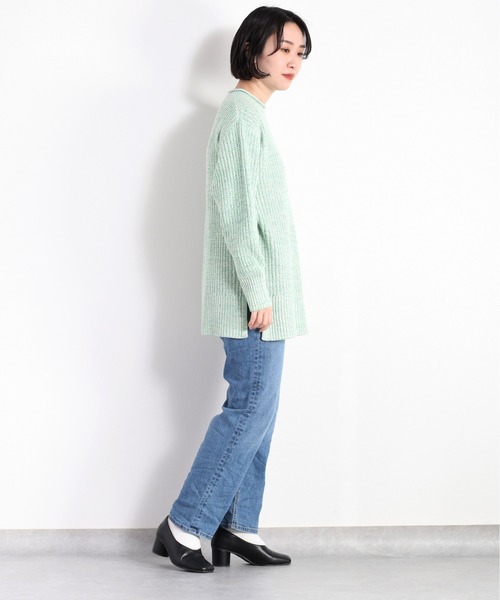 cepo(セポ)の「ミックスカラーロングニット(ニット/セーター・レディース・ブラック/オレンジ/グリーン・M)」の21枚目の写真