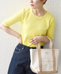 【WEB限定】SHIPS any:〈洗濯機可能〉テレコ リブ ハーフスリーブ TEE