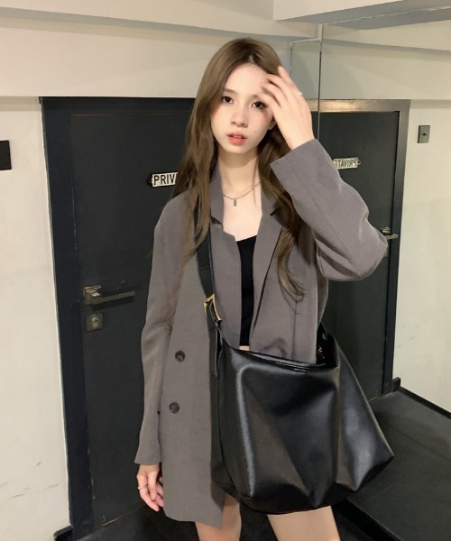 yuue' ( wear )(ユーイ)の「シンプル ショルダーバッグ(ショルダーバッグ・レディース・ブラック/ブラウン・FREE)」の18枚目の写真