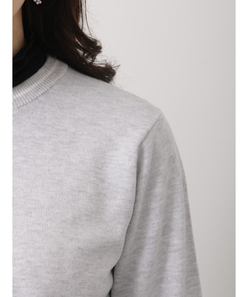 Te chichi TERRASSE(テチチテラス)の「バイカラーラインクルーカーディガン(カーディガン/ボレロ・レディース・ネイビー/イエロー/グレー・フリ-)」の10枚目の写真