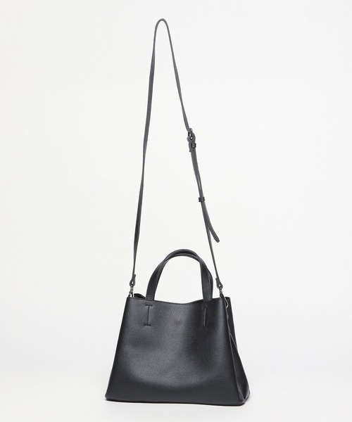 LAKOLE（ラコレ）の「2WAY横型トートバッグ / 190296（ショルダーバッグ・レディース・ライトブルー/ブラック/グレイッシュベージュ・FREE）」の14枚目の写真