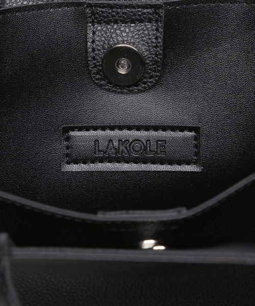 LAKOLE（ラコレ）の「2WAY横型トートバッグ / 190296（ショルダーバッグ・レディース・ライトブルー/ブラック/グレイッシュベージュ・FREE）」の16枚目の写真