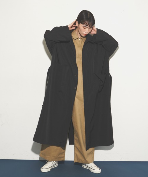 Libra Cue（リブラ キュー）の「ジップアップコンビネゾン（サロペット/オーバーオール・レディース・ベージュ/ブラック・FREE）」の13枚目の写真