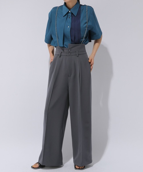 HARE（ハレ）の「チェーンサスペンダーパンツ(HARE)（スラックス