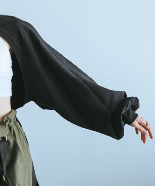 PAGEBOY（ページボーイ）の「ネックストラップカットボレロ（Tシャツ/カットソー・レディース・ブラック/オフホワイト/アクア・FREE）」の21枚目の写真