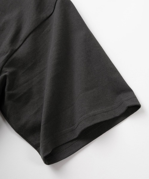 make a ray!（メイク ア レイ！）の「【POWER TO THE PEOPLE/パワー トゥザ ピープル】ビッグシルエット ヘビーウェイト 猫＆犬 ワンポイント刺繍 ポケット付き 半袖Tシャツ/ユニセックス（Tシャツ/カットソー・レディース・ブラック系その他/オフホワイト/ブラック/ミント/ホワイト/レモンイエロー・M/L）」の13枚目の写真