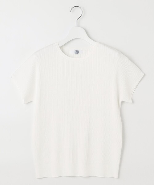 【セール】【洗える】レーヨンエリートストレッチ フレンチスリーブ ニット（ニット/セーター）｜J.PRESS（ジェイプレス）