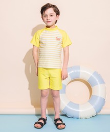 BRANSHES（ブランシェス）の「【水着】半袖ラッシュガード×パンツセット（水着）」