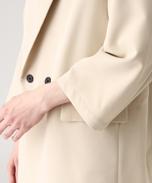 tk.TAKEO KIKUCHI(ティーケータケオキクチ)の「◆ヴィールマテリアル7分袖ジャケット(テーラードジャケット・メンズ・ナチュラル/ブラック/ダークグリーン・02/03)」の14枚目の写真