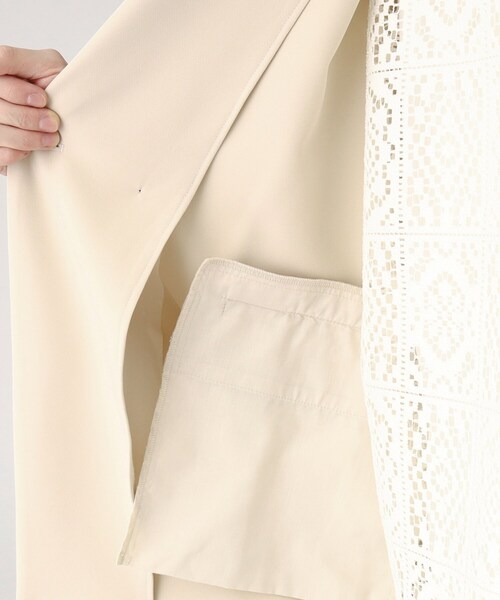 tk.TAKEO KIKUCHI(ティーケータケオキクチ)の「◆ヴィールマテリアル7分袖ジャケット(テーラードジャケット・メンズ・ナチュラル/ブラック/ダークグリーン・02/03)」の11枚目の写真