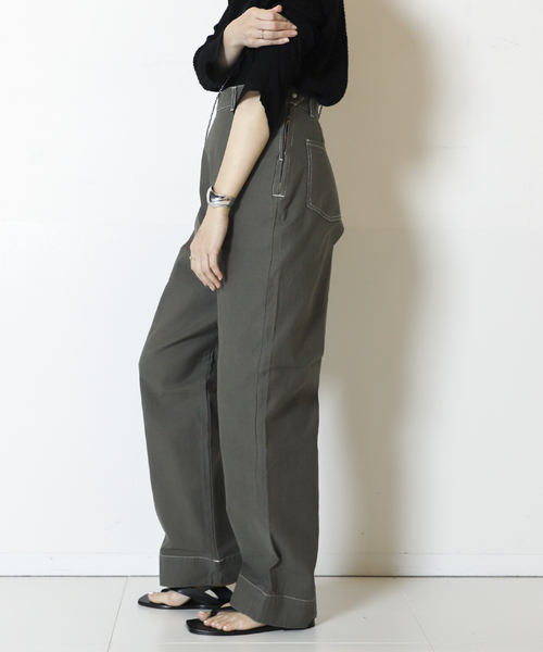 plage(プラージュ)の「【Healthy denim/ヘルシーデニム】別注 RANCH パンツ(その他パンツ・レディース・カーキ/ベージュ・26/25/24)」の1枚目の写真