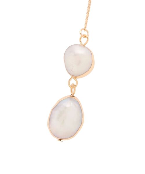 LAGUNAMOON(ラグナムーン)の「LADY淡水パールメタルスウィングピアス(ピアス(両耳用)・レディース・アイボリー・FREE)」の4枚目の写真